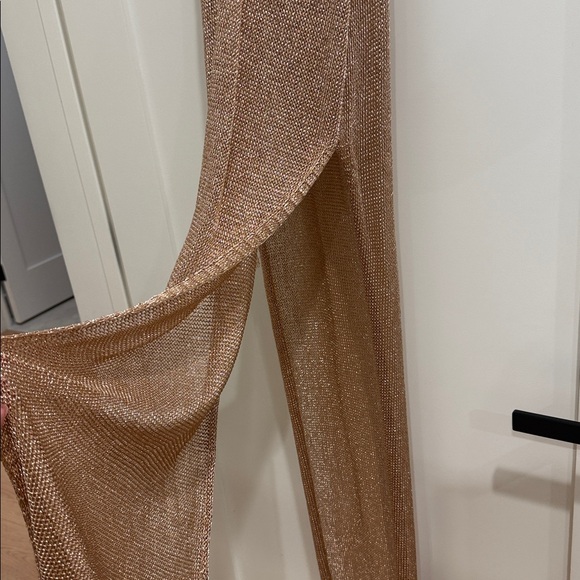 Metallic Gold Mesh Bikini Cover - Picture 5 of 13